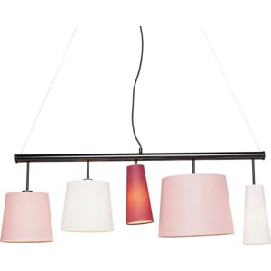Růžové závěsné svítidlo Kare Design Parecchi, délka 114 cm