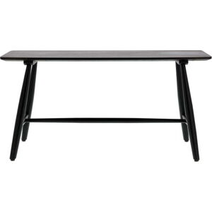 Černý konzolový stolek z dubového dřeva 90x28 cm Bast - Villa Collection