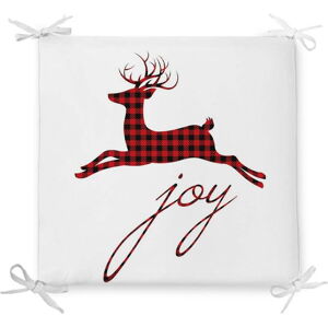 Vánoční podsedák s příměsí bavlny Minimalist Cushion Covers Joy, 42 x 42 cm